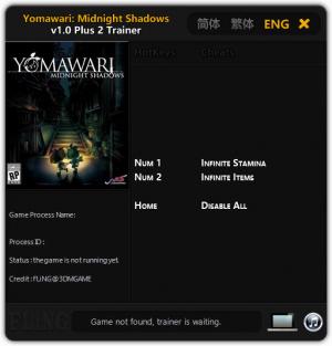 Yomawari: Midnight Shadows Trainer for PC game version v1.0