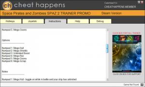 Space Pirates and Zombies 2 Trainer for PC game version 1.0