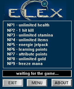 ELEX Trainer for PC game version v1.0.2946