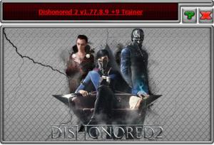 Dishonored 2 Trainer for PC game version v1.77.8.9