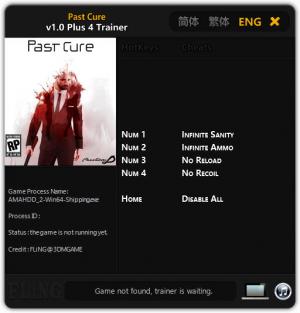 Past Cure Trainer for PC game version v1.0