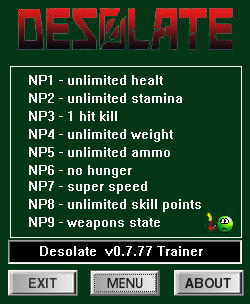 Desolate Trainer +9 v0.7.77 {dR.oLLe}