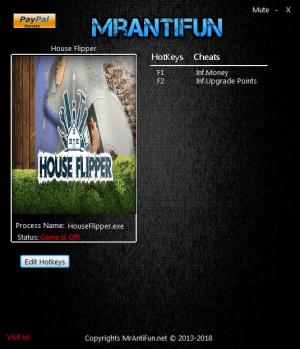 House Flipper Trainer for PC game version v1.0