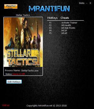 Stellar Tactics Trainer for PC game version v0.131