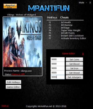 Vikings - Wolves of Midgard Trainer for PC game version v2.03