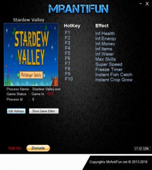 Stardew Valley Trainer for PC game version v1.30