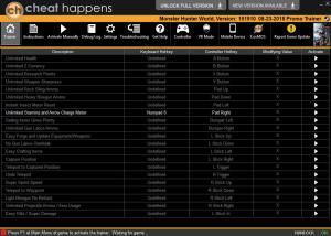 Monster Hunter: World Trainer for PC game version v151910