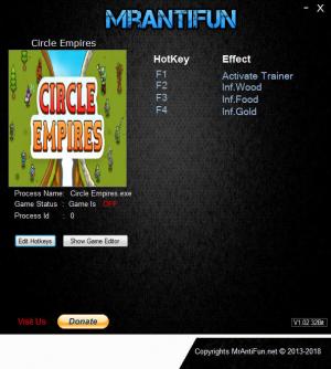 Circle Empires Trainer for PC game version v1.1.11