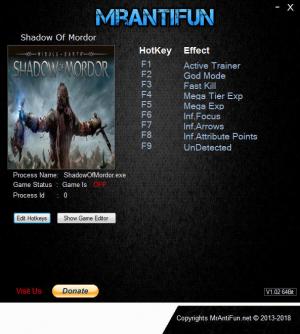 middle earth shadow of mordor cheats ps4