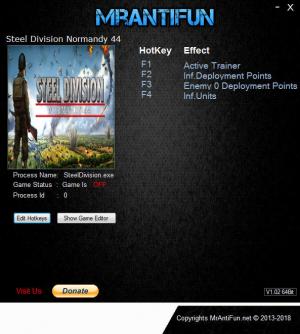 Steel Division: Normandy 44 Trainer for PC game version v300099558