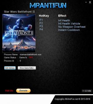 Star Wars: Battlefront 2 2017 Trainer for PC game version v09.12.2018