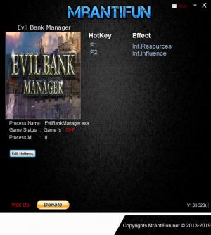 Evil Bank Manager Trainer for PC game version v29.03.2019