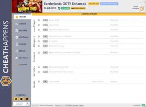  Trainer for PC game version Borderlands GOTY Enhanced Trainer +16 v Original