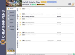 Starlink: Battle for Atlas Trainer for PC game version v1.0