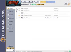 One Finger Death Punch 2 Trainer for PC game version v05.08.2019