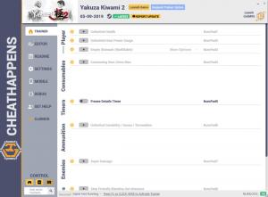 Yakuza Kiwami 2 Trainer for PC game version v1.0