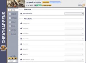 Octopath Traveler Trainer for PC game version v1.0
