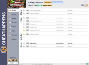 Cooking Simulator Trainer for PC game version v1.2.12655