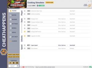 Cooking Simulator Trainer for PC game version v1.2.3.12987