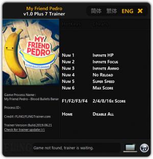 My Friend Pedro Trainer for PC game version v1.0