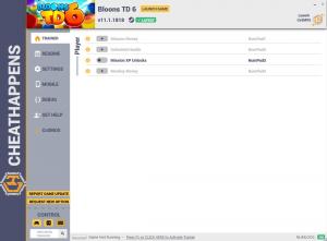 Bloons TD6 Trainer for PC game version v11.1.1818
