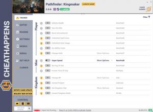 Pathfinder: Kingmaker Trainer for PC game version v2.0.6