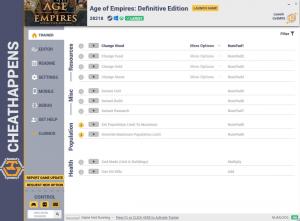 Age of Empires: Definitive Edition Trainer for PC game version Build 28218
