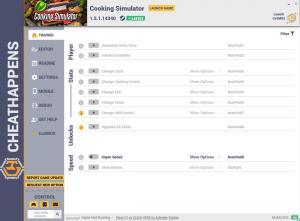 Cooking Simulator Trainer for PC game version v1.3.3.13826