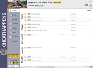 theHunter: Call of the Wild Trainer for PC game version v1730340