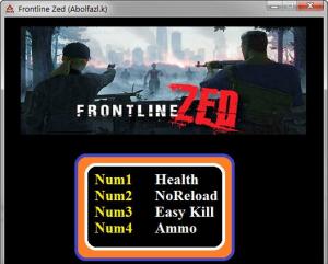 Frontline Zed Trainer for PC game version v1.0