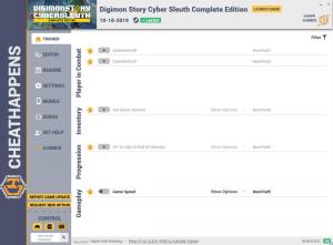 Digimon Story Cyber Sleuth: Complete Edition  Trainer for PC game version v1.0