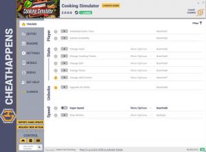 Cooking Simulator Trainer for PC game version v2.0.0.6