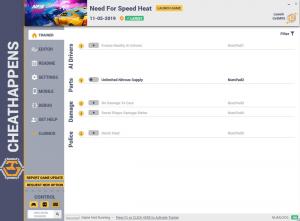 Need for Speed Heat Trainer for PC game version v1.0