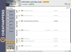 Star Wars Jedi: Fallen Order Trainer for PC game version v1.0