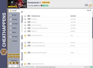 Borderlands 3 Trainer for PC game version v1.0.4 CL 2060134