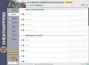 SD Gundam G Generation Cross Rays Trainer for PC game version v1.0