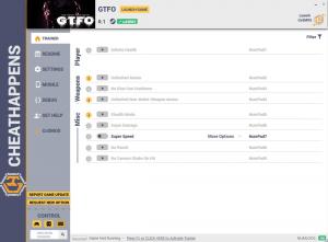 GTFO Trainer for PC game version v0.1