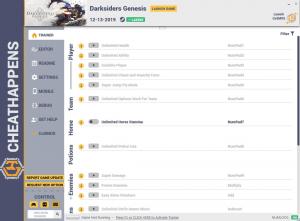Darksiders Genesis Trainer for PC game version v1.0 HF