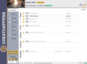 Code Vein Trainer for PC game version v1.20.90953