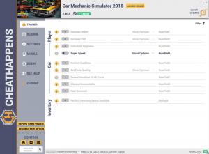 Car Mechanic Simulator 2018 Trainer for PC game version  v1.6.3