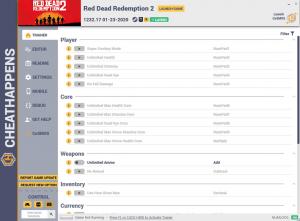 Red Dead Redemption 2 Trainer for PC game version v1232.17 HF