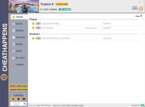Tropico 6 Trainer for PC game version v1.072 110570
