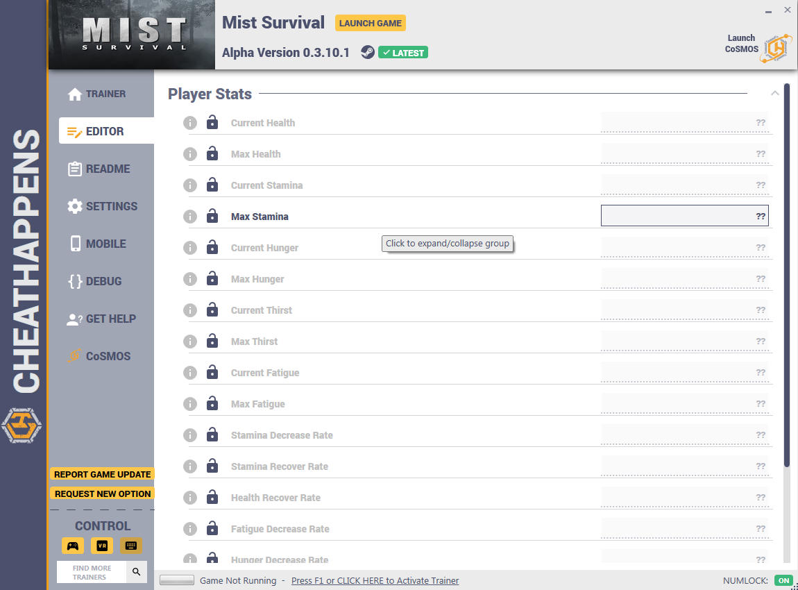 mist survival cheats 0.3.8
