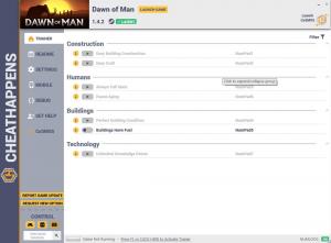 Dawn of Man Trainer for PC game version v1.4.2