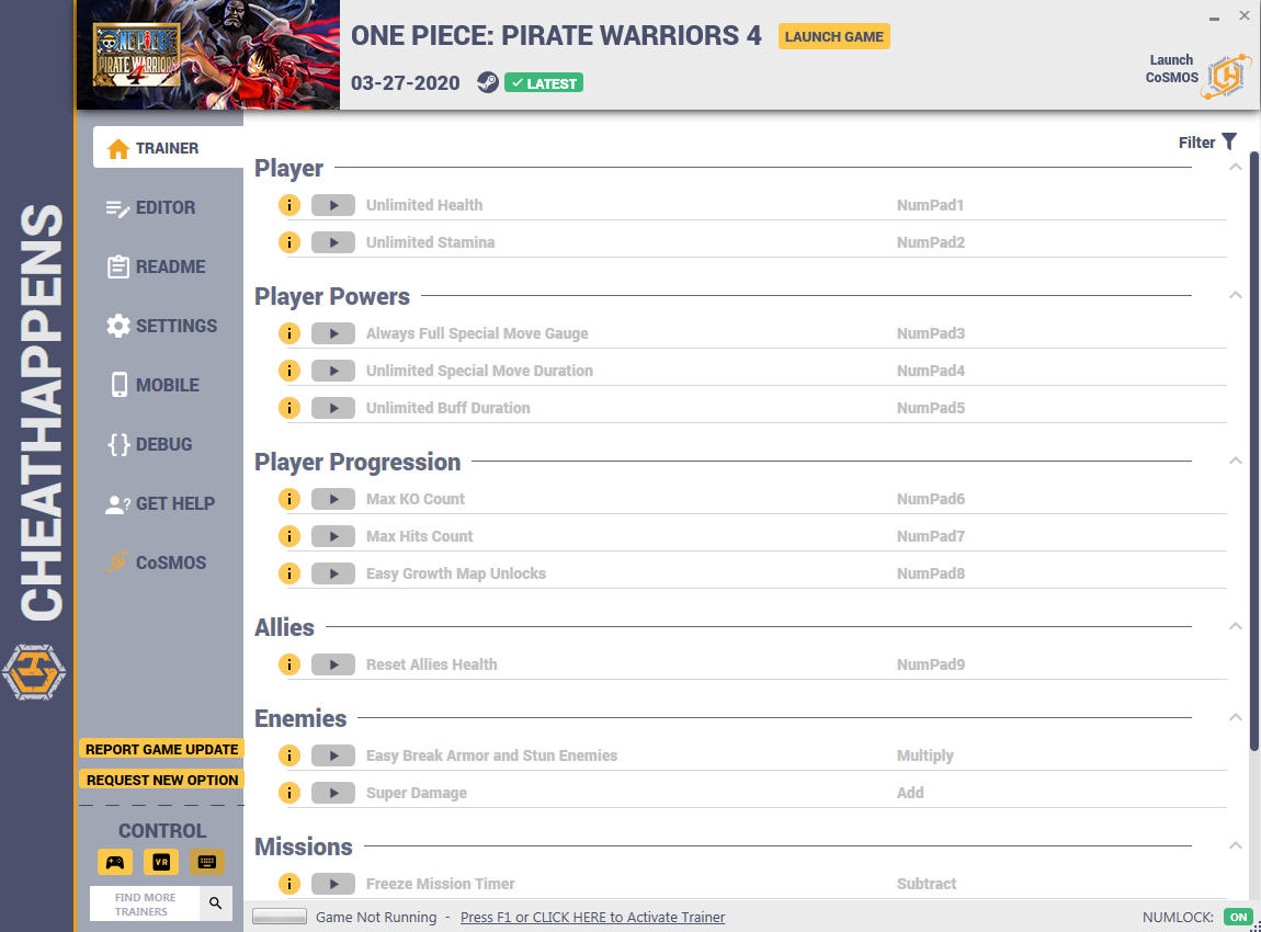 ONE PIECE PIRATE WARRIORS 4, OPPW4, CHEATS, TRAINER, MOD, CODES, EDITOR,  RANK S, COIN, UNLOCK ALL!