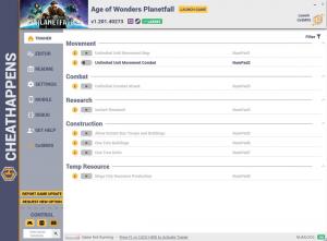 Age of Wonders: Planetfall Trainer for PC game version v1.201.40149