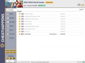 ONE PIECE World Seeker Trainer for PC game version v1.4.0