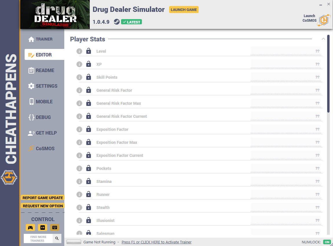 cheats for drug dealer simulator