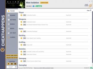 Alien: Isolation Trainer for PC game version v1.0.34.0
