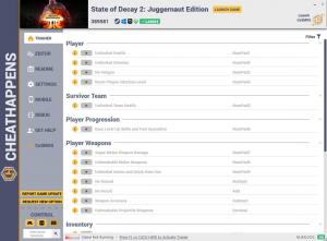 State of Decay 2: Juggernaut Edition Trainer for PC game version v389581